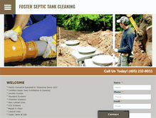 Tablet Screenshot of fosterseptictank.com